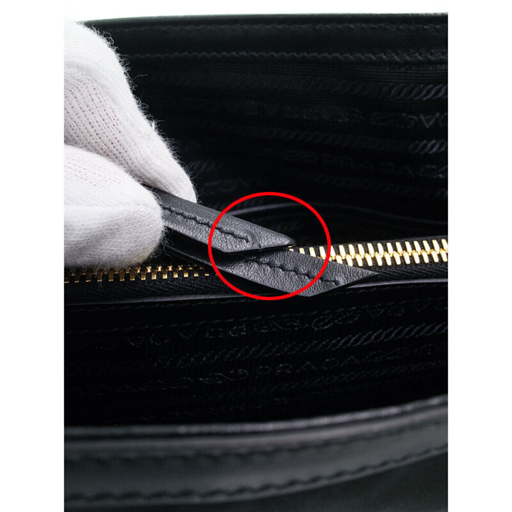 Prada Calf Black Nylon Handbag Tessuto Soft - Picture 7 of 9
